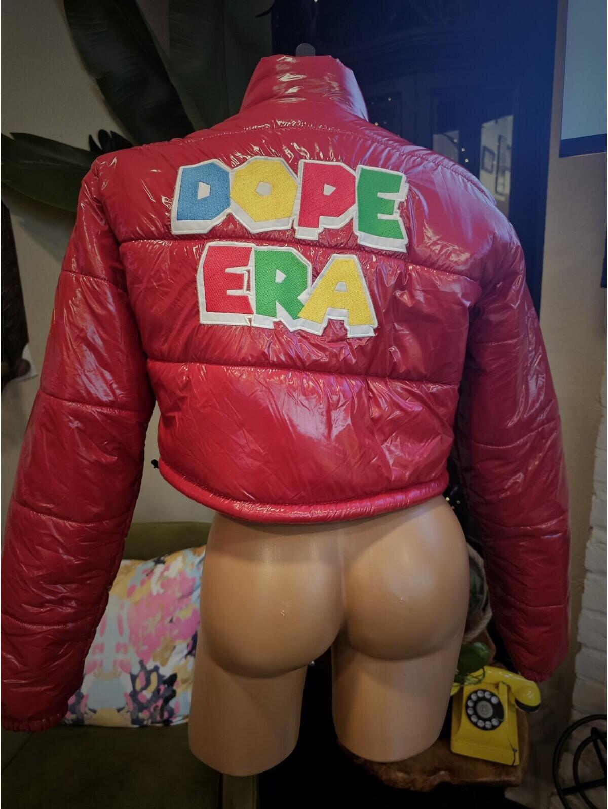 Rare Dope Era Brand Womens Large Puffer Jacket Limited Edition